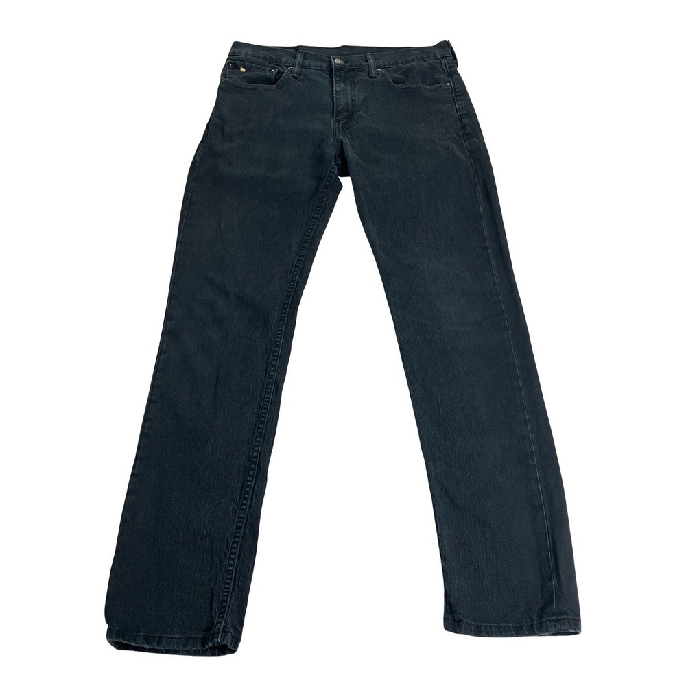 Levi's 511 Jeans Mens 32x32 Black‎ Skinny Faded Grunge Punk Streetwear Alt Emo
